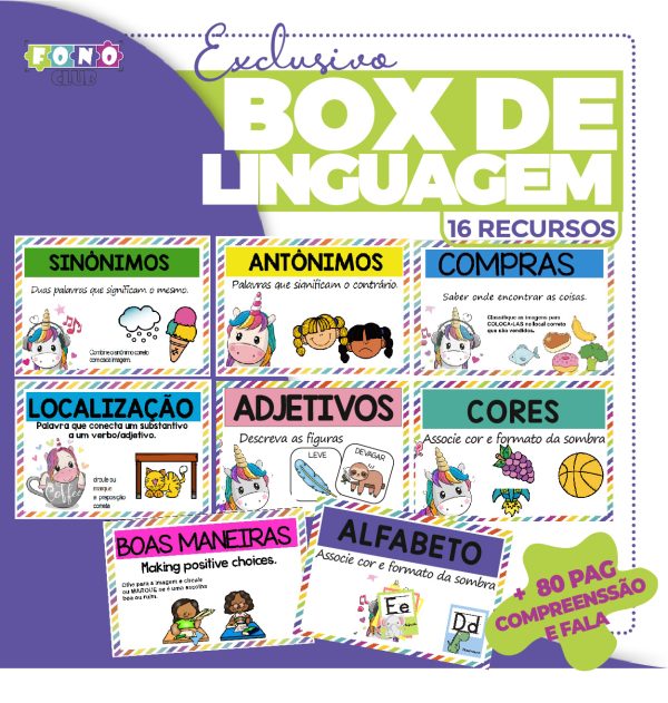 Box de Linguagem - 16 Recursos