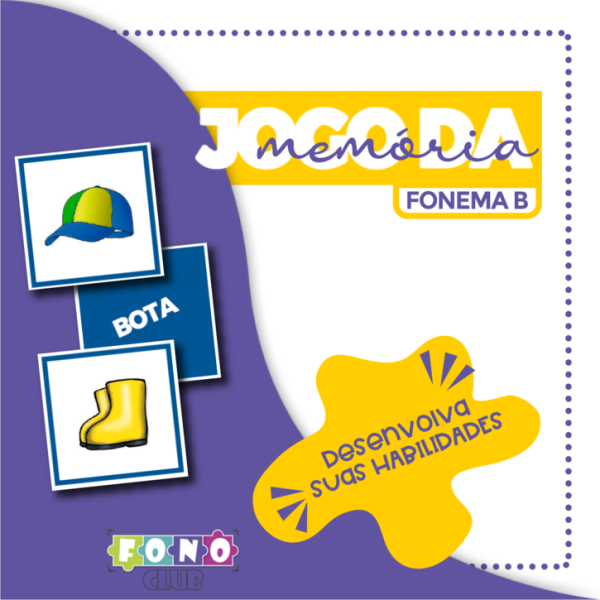 Jogo da Memória Fonema B