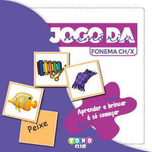 Jogo da Memória Fonema X