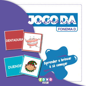 Jogo da Memória Fonema D