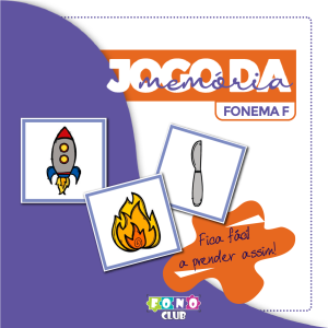 Jogo da Memória Fonema F