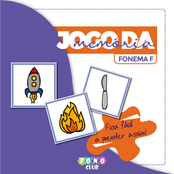 Jogo da Memória Fonema F