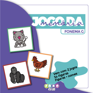 Jogo da Memória Fonema G