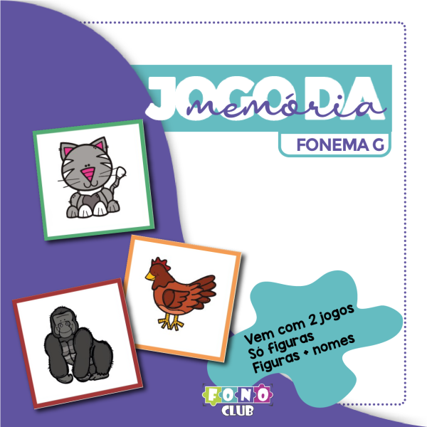 Jogo da Memória Fonema G