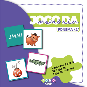 Jogo da Memória Fonema J