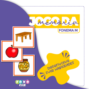 Jogo da Memória Fonema M