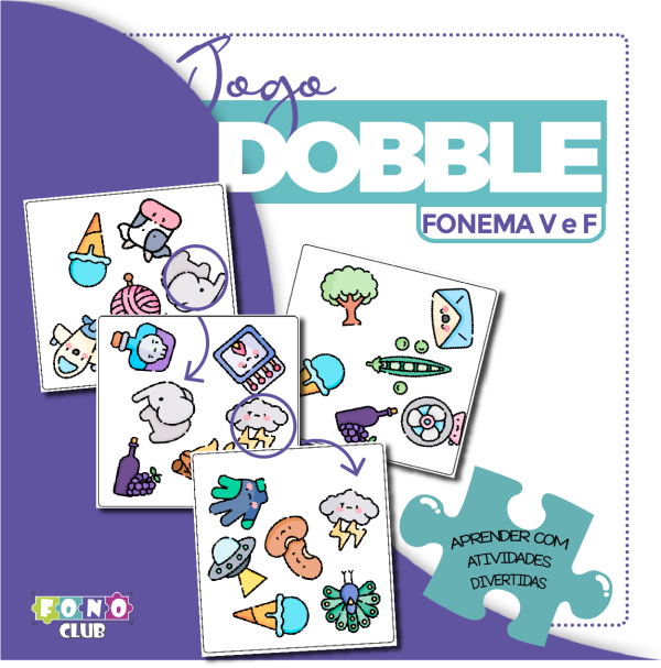 Jogo Dobble Fonêmico V e F