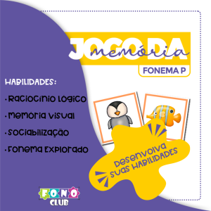 Jogo da Memória Fonema P