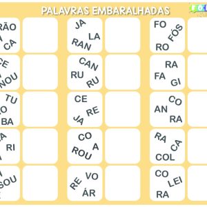 Palavras Embaralhadas – R Vibrante