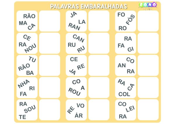 Palavras Embaralhadas - R Vibrante - Imagem 2