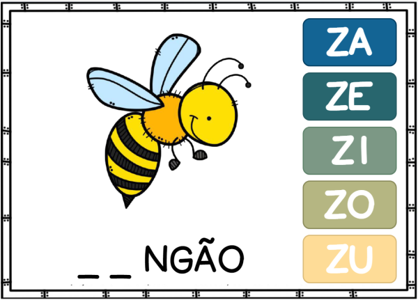 Consciência Silábica Fonema Z - Imagem 2