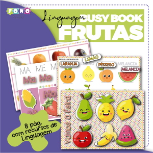 BUSY BOOK Linguagem Frutas