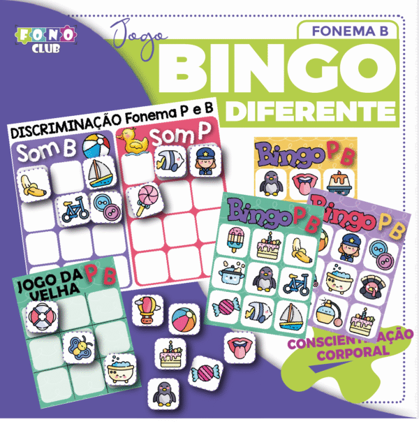 Capa do jogo Bingo Diferente Fonema B