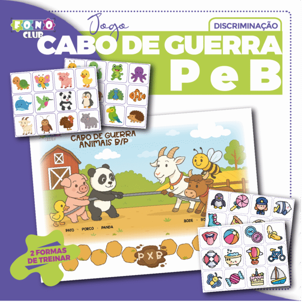 Capa do jogo Cabo de Guerra Fonema P e B