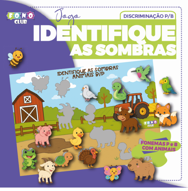 Capa do jogo Identifique as sombras - Discriminação P e B