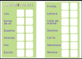 Associe as figuras com L